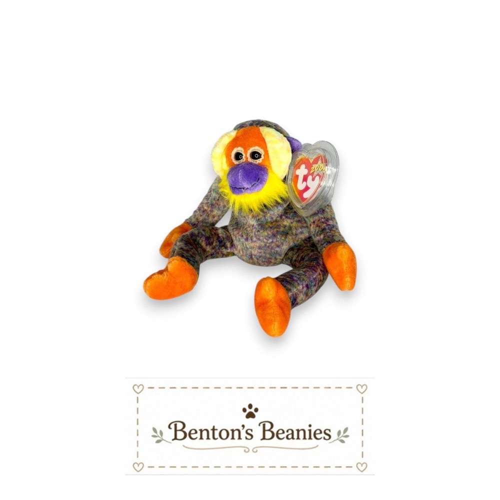 Bananas the Orangutan TY Beanie Baby | Mint Heart & Tush Tag - Picture 5 of 7